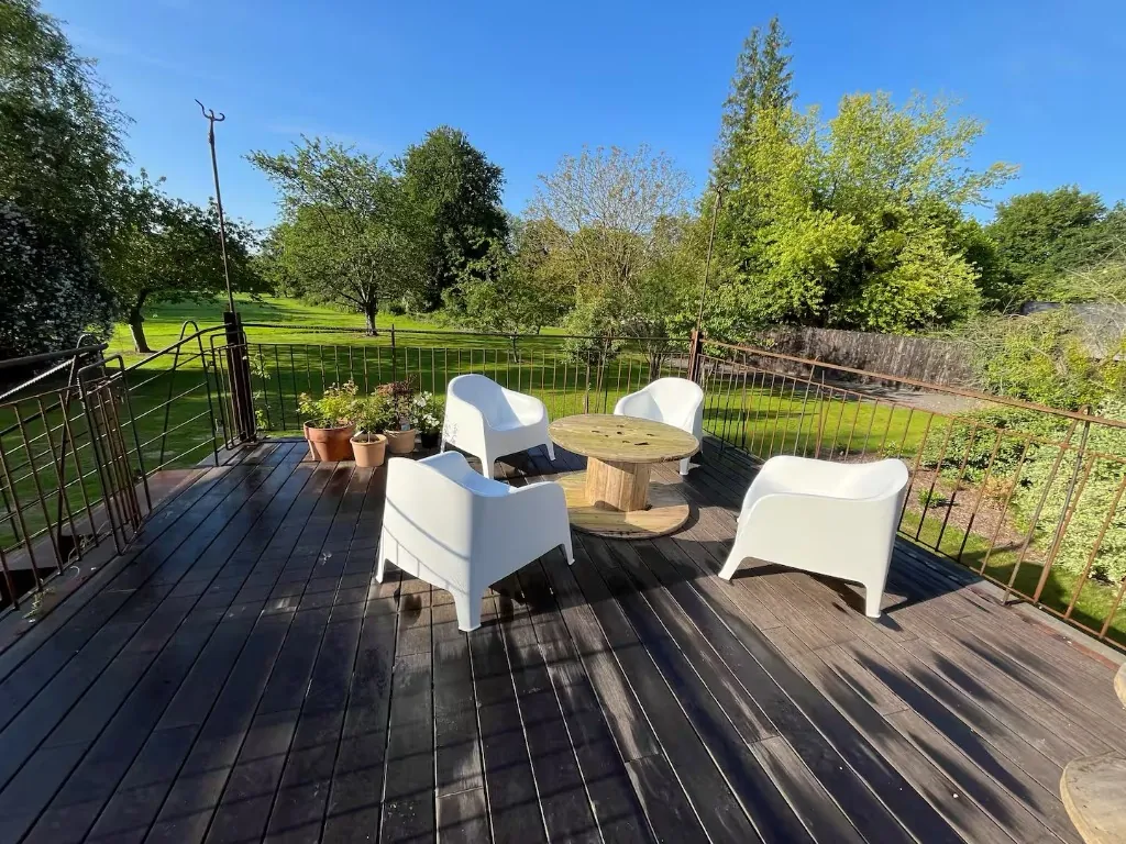 Espace extérieur jardin privatif Omonville