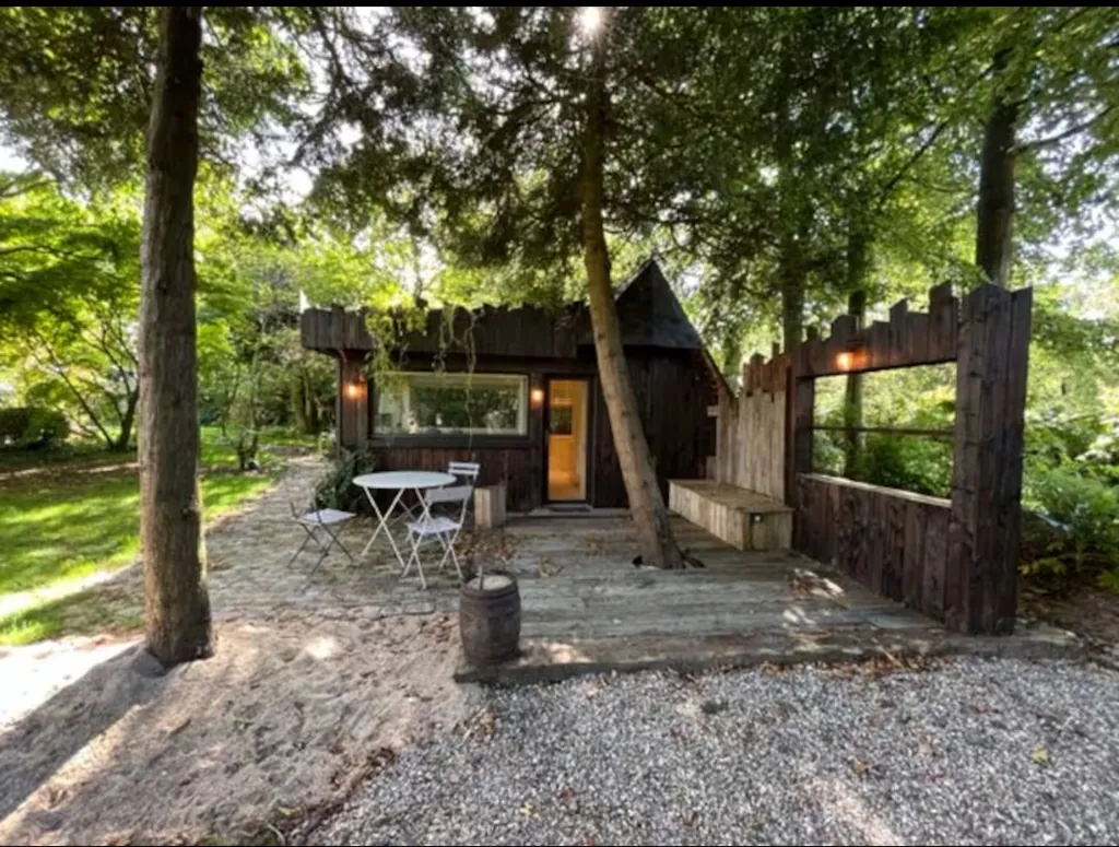 Terrasse privée jardin nature Normandie